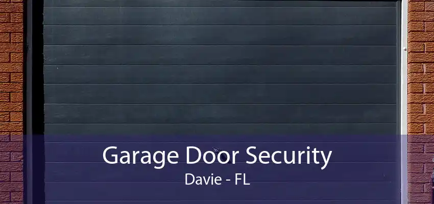 Garage Door Security Davie - FL